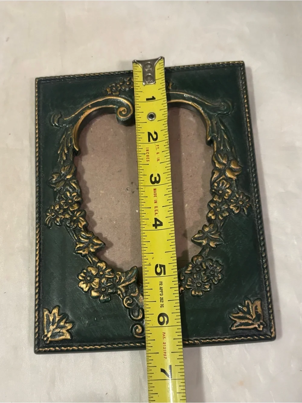 Ornate Green and Gold Decorative Photo Frame - Classic Home Accents